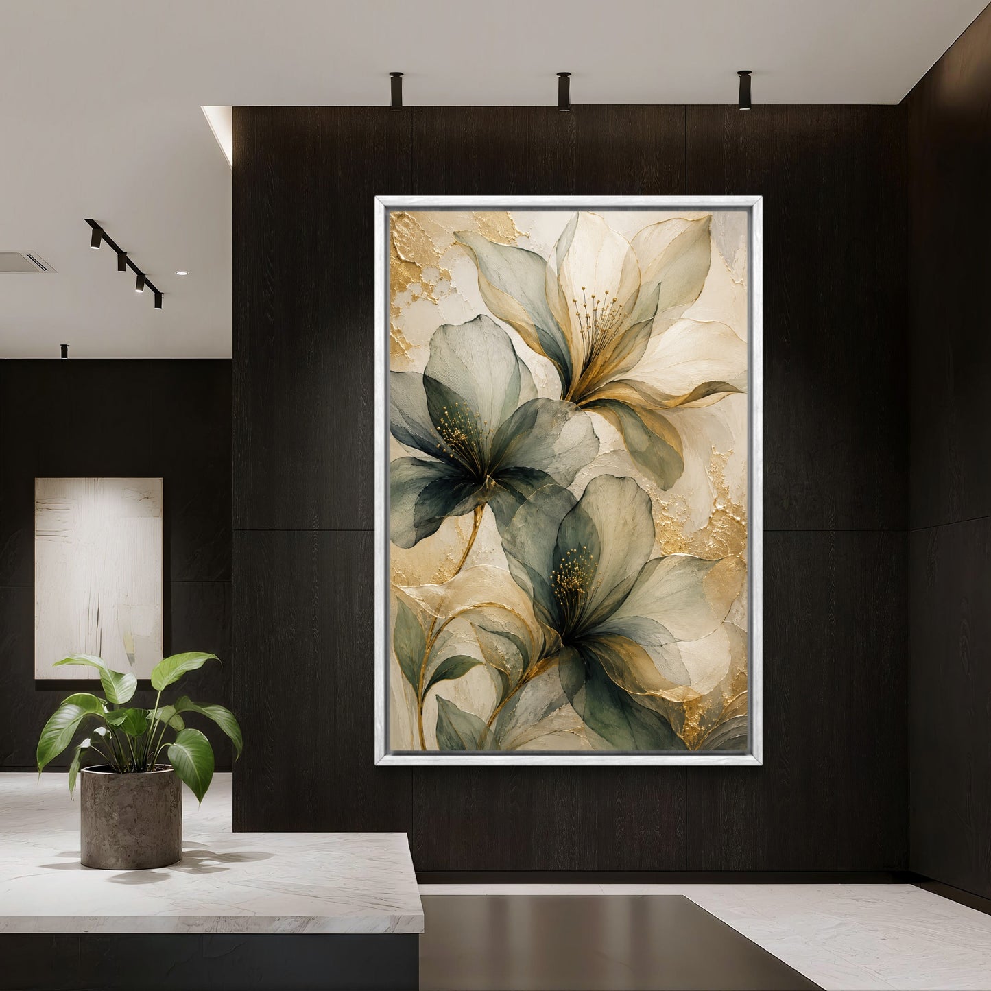Botanical Luxury Premium Canvas Painting - Buy Online | Decor By Neon