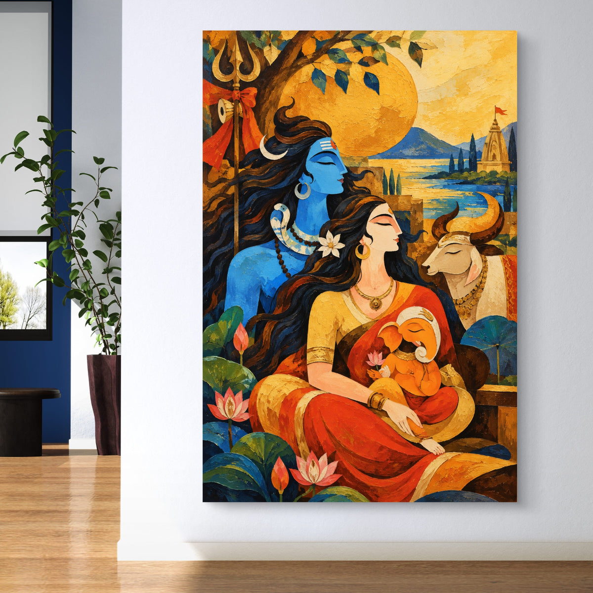 Lord Shiva Premium Canvas Painting - Buy Online | Decor By Neon