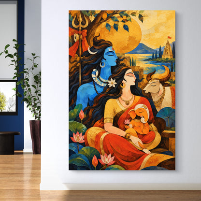 Lord Shiva Premium Canvas Painting
