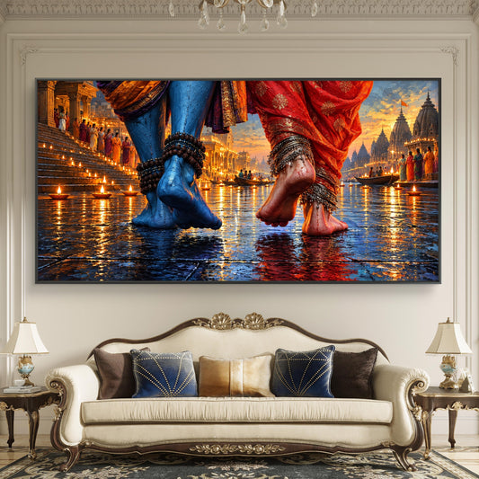 Lord Shiva Premium Canvas Painting - Canvas Wall Art | Decor By Neon