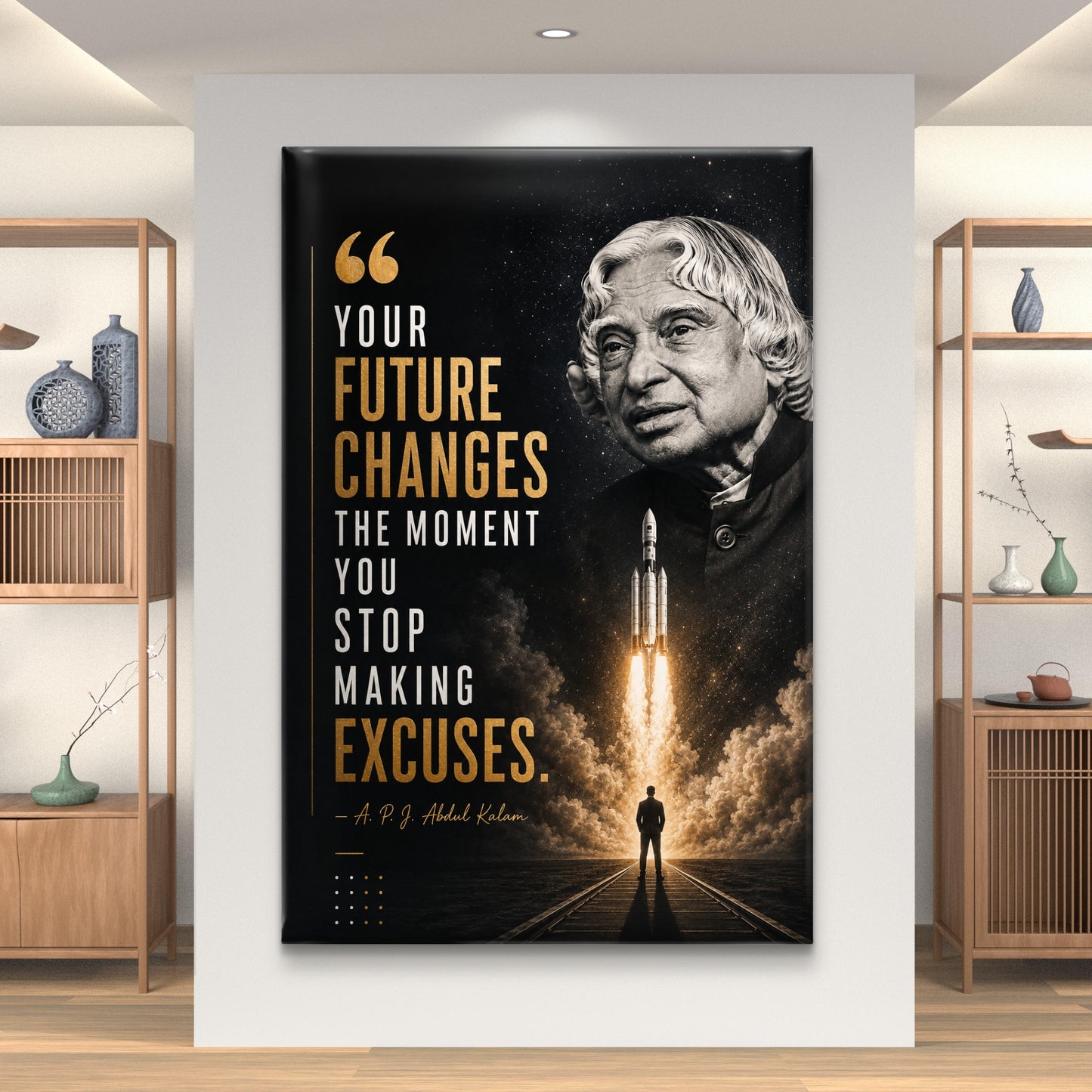 APJ Abdul Kalam Premium Canvas Painting - Buy Online | Decor By Neon
