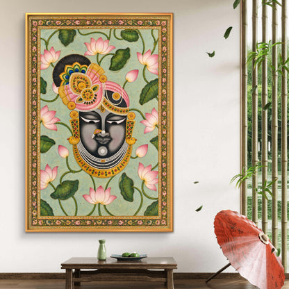 Traditional Pichwai Shrinathji Premium Canvas Painting