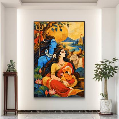 Lord Shiva Premium Canvas Painting