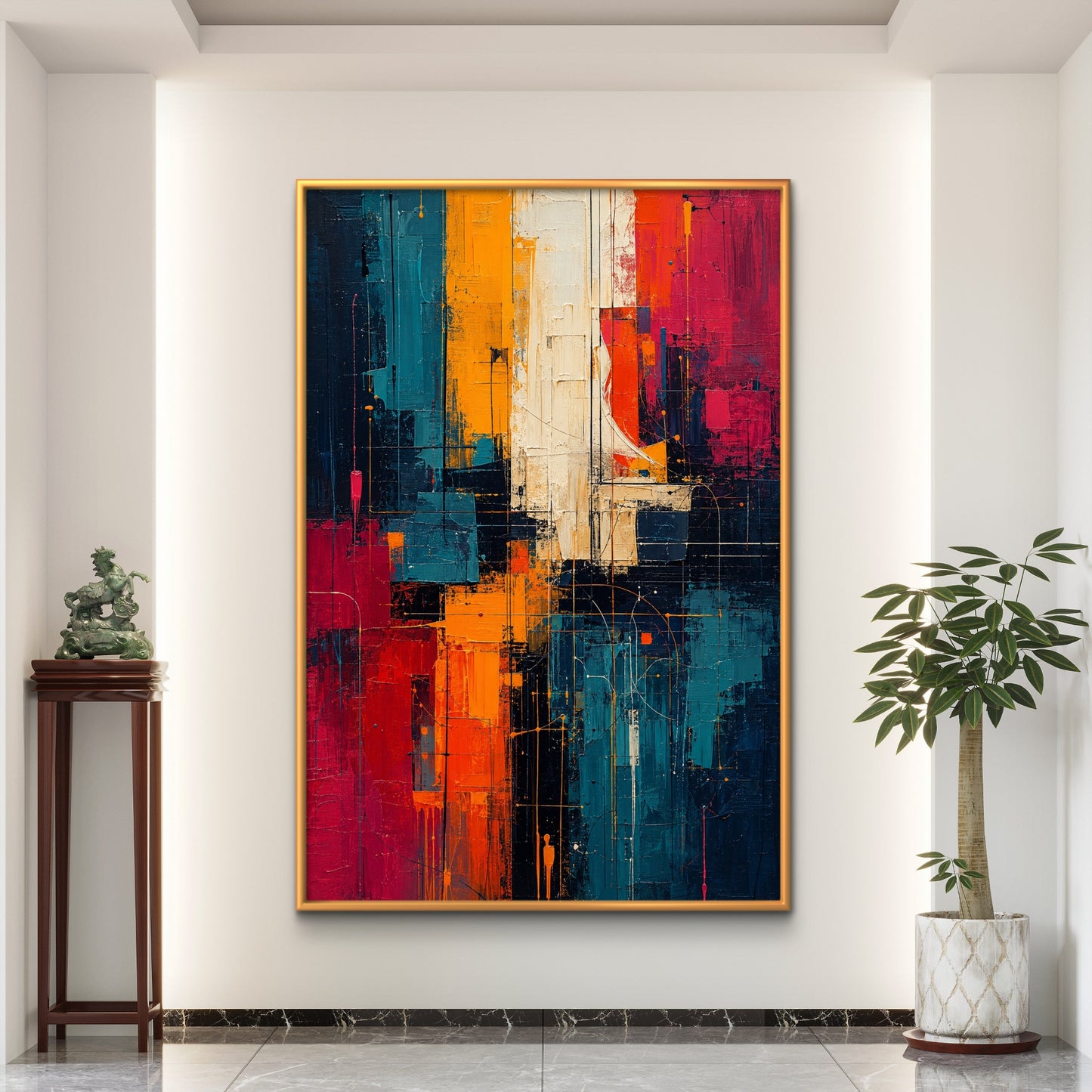 Abstract Art Premium Canvas Painting - Buy Online | Decor By Neon