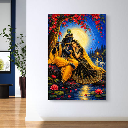 Radha Krishna Premium Canvas Painting