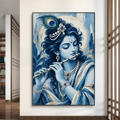 Lord Krishna Premium Canvas Painting