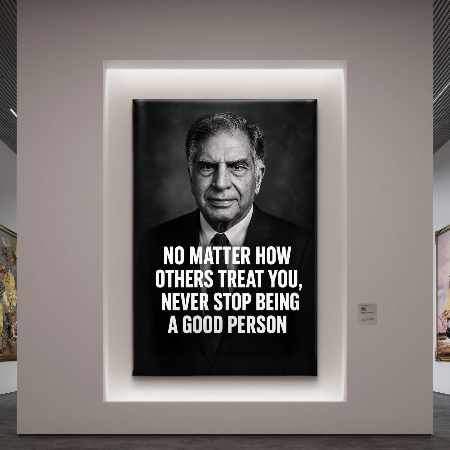 Ratan Tata Premium Canvas Painting - Buy Online | Decor By Neon