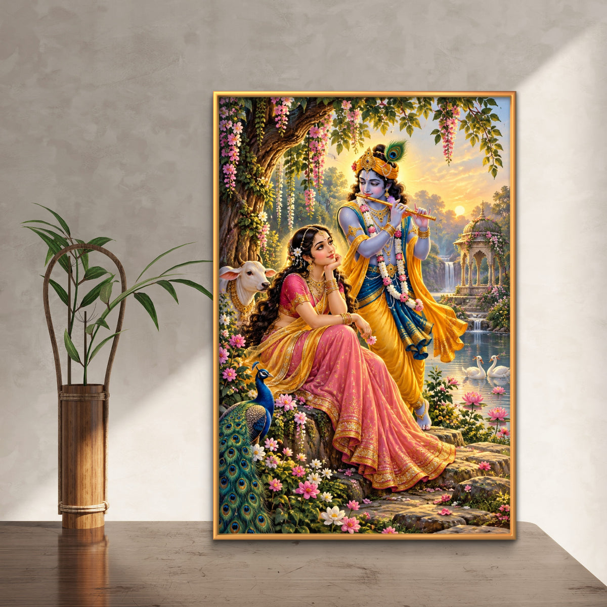 Radha Krishna Premium Canvas Painting - Buy Online | Decor By Neon