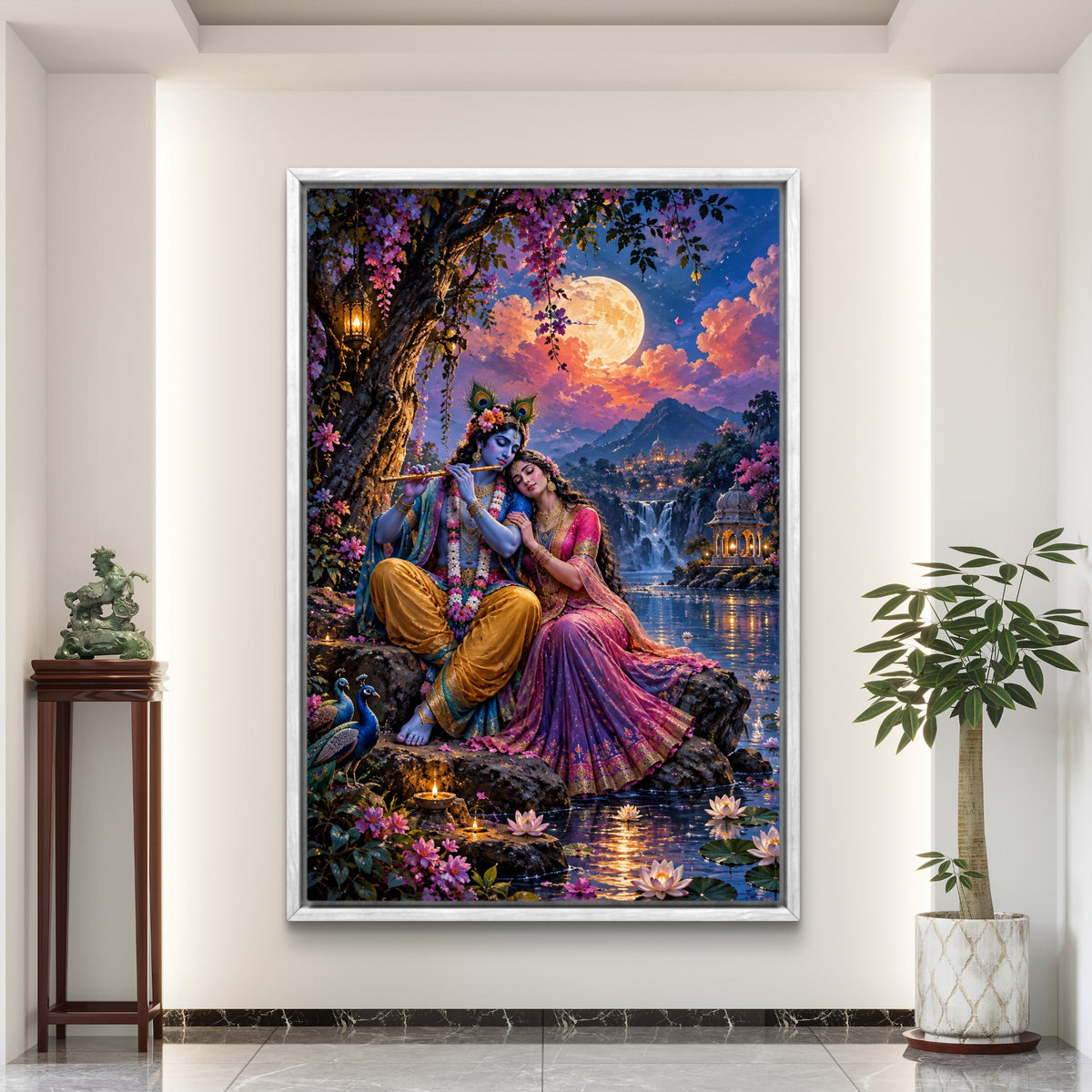 Radha Krishna Premium Canvas Painting - Buy Online | Decor By Neon