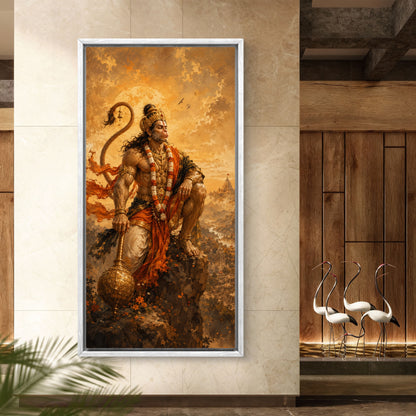 Lord Hanuman Premium Canvas Painting