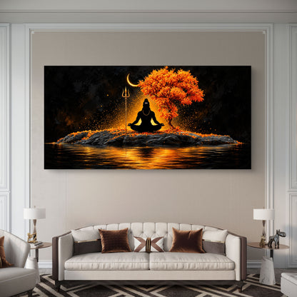 Lord Shiva Premium Canvas Painting