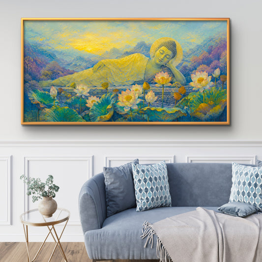 Lord Buddha Premium Canvas Painting - Premium Wall Art | Decor By Neon