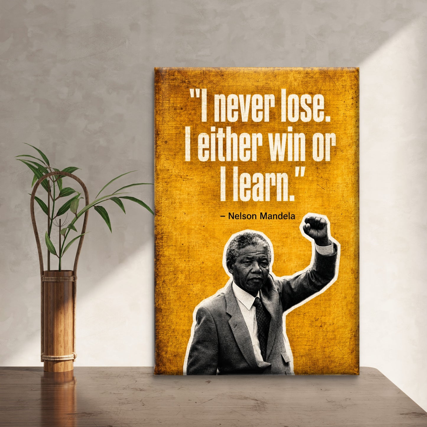 Nelson Mandela Premium Canvas Painting - Buy Online | Decor By Neon