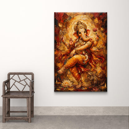 Lord Ganesha Premium Canvas Painting