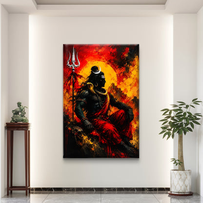 Lord Shiva Premium Canvas Painting