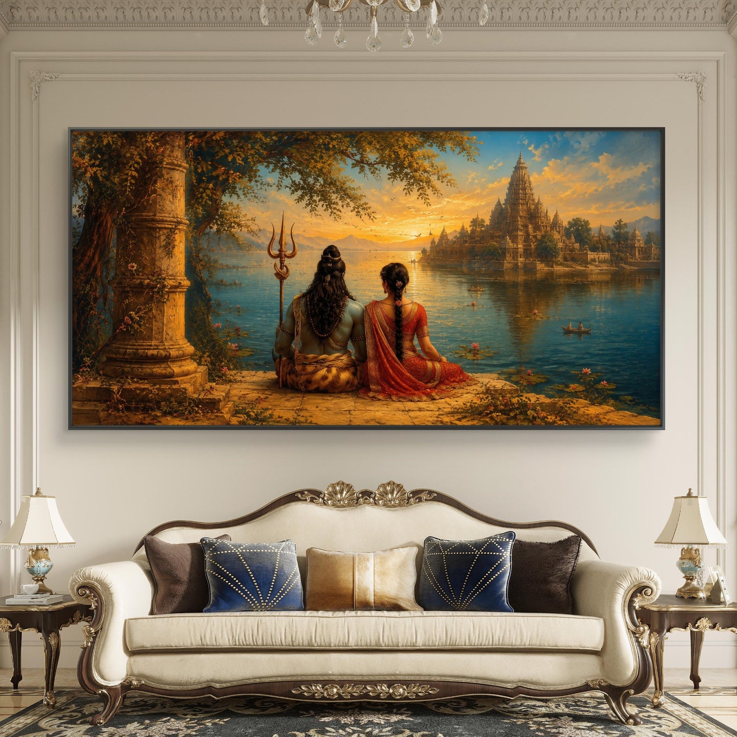 Lord Shiva Premium Canvas Painting - Buy Online | Decor By Neon