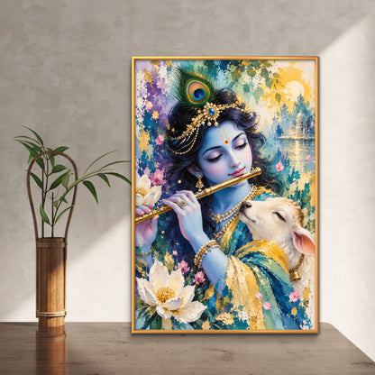Radha Krishna Premium Canvas Painting