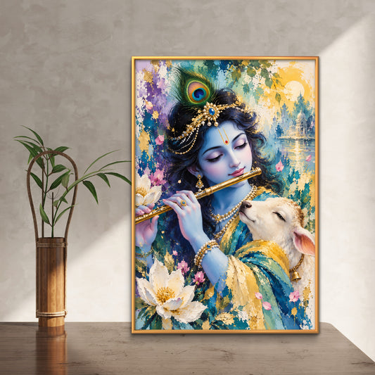 Radha Krishna Premium Canvas Painting - Premium Wall Art | Decor By Neon