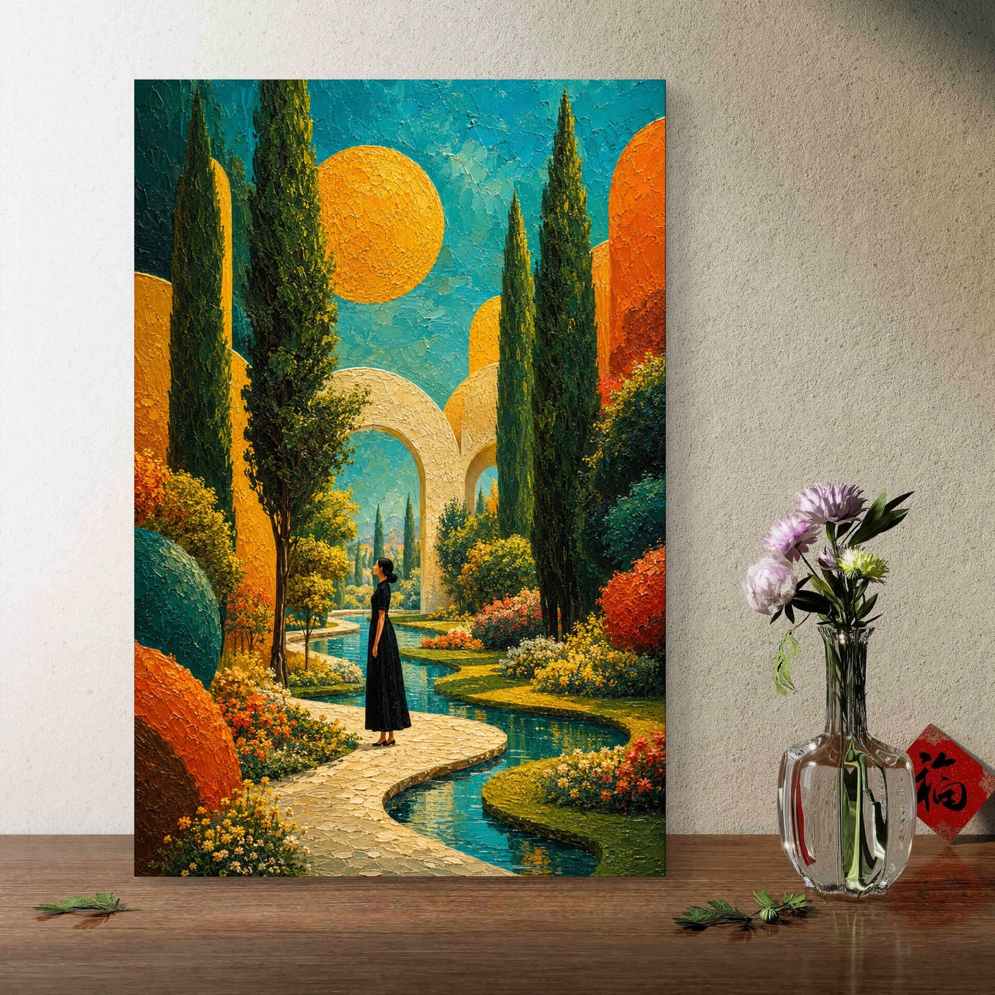 Modern Interiors Portrait Premium Canvas Painting - Buy Online | Decor By Neon