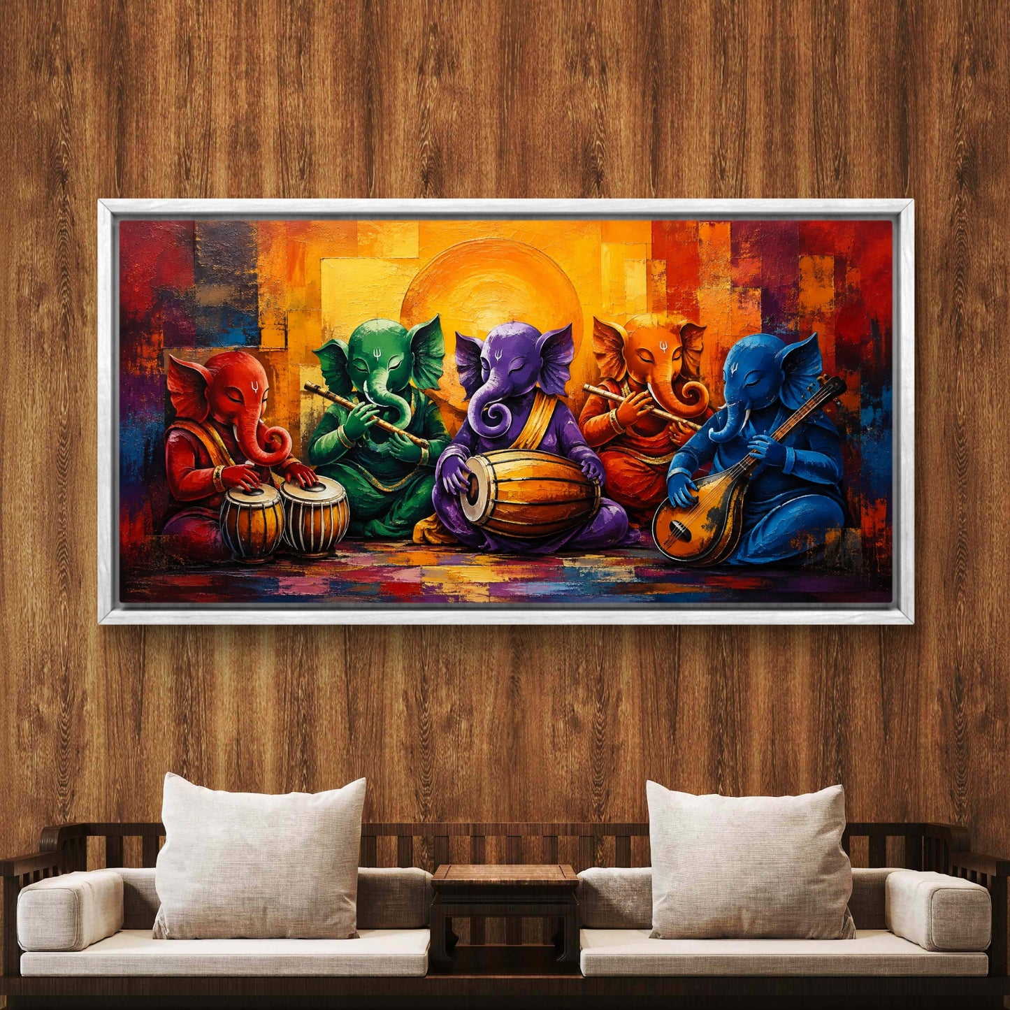 Lord Ganesha Premium Canvas Painting - Buy Online | Decor By Neon