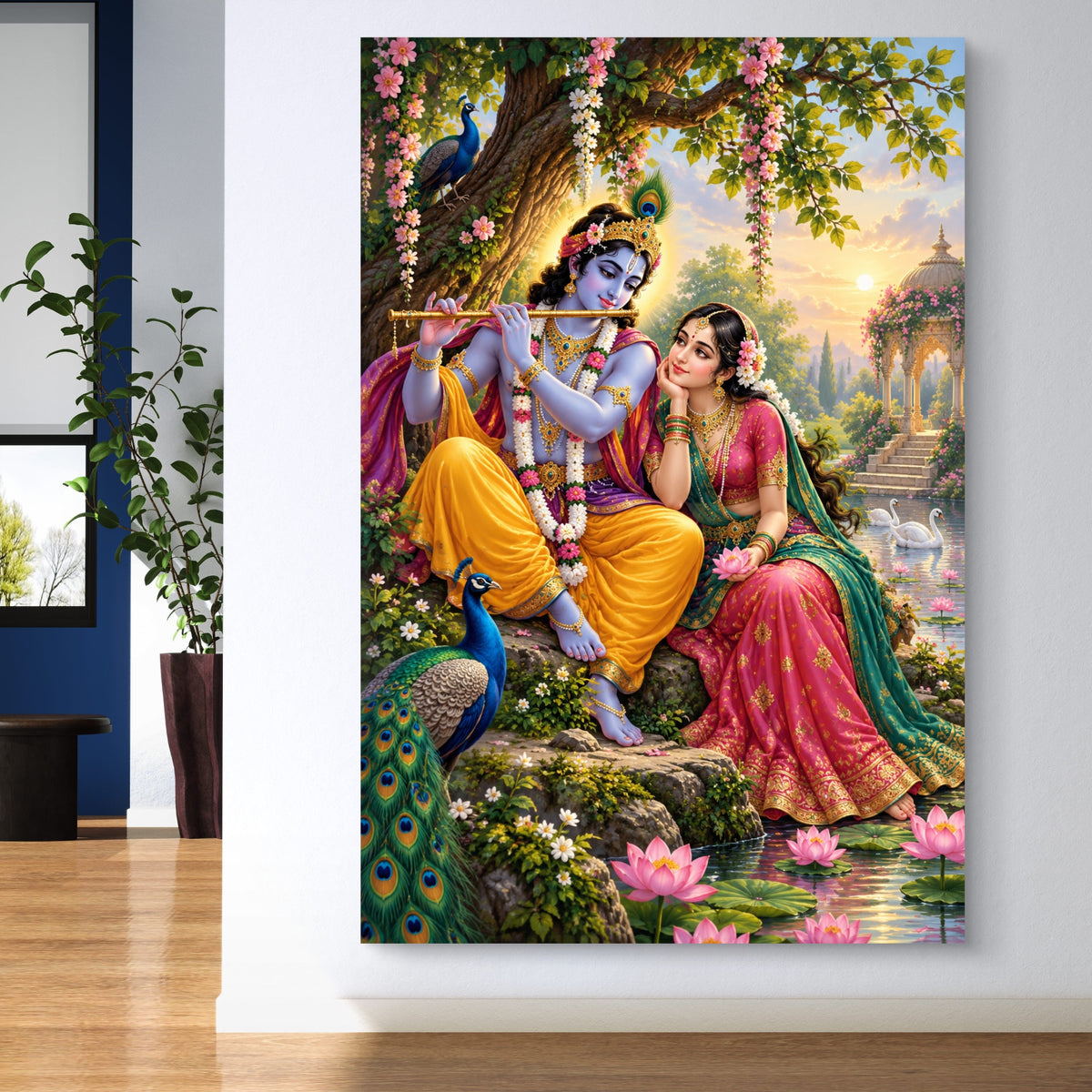 Radha Krishna Premium Canvas Painting - Buy Online | Decor By Neon