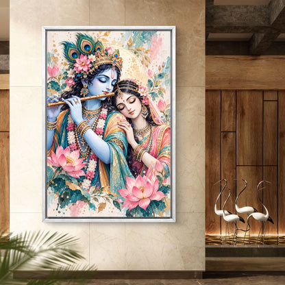 Radha Krishna Premium Canvas Painting