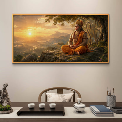 Lord Hanuman Premium Canvas Painting
