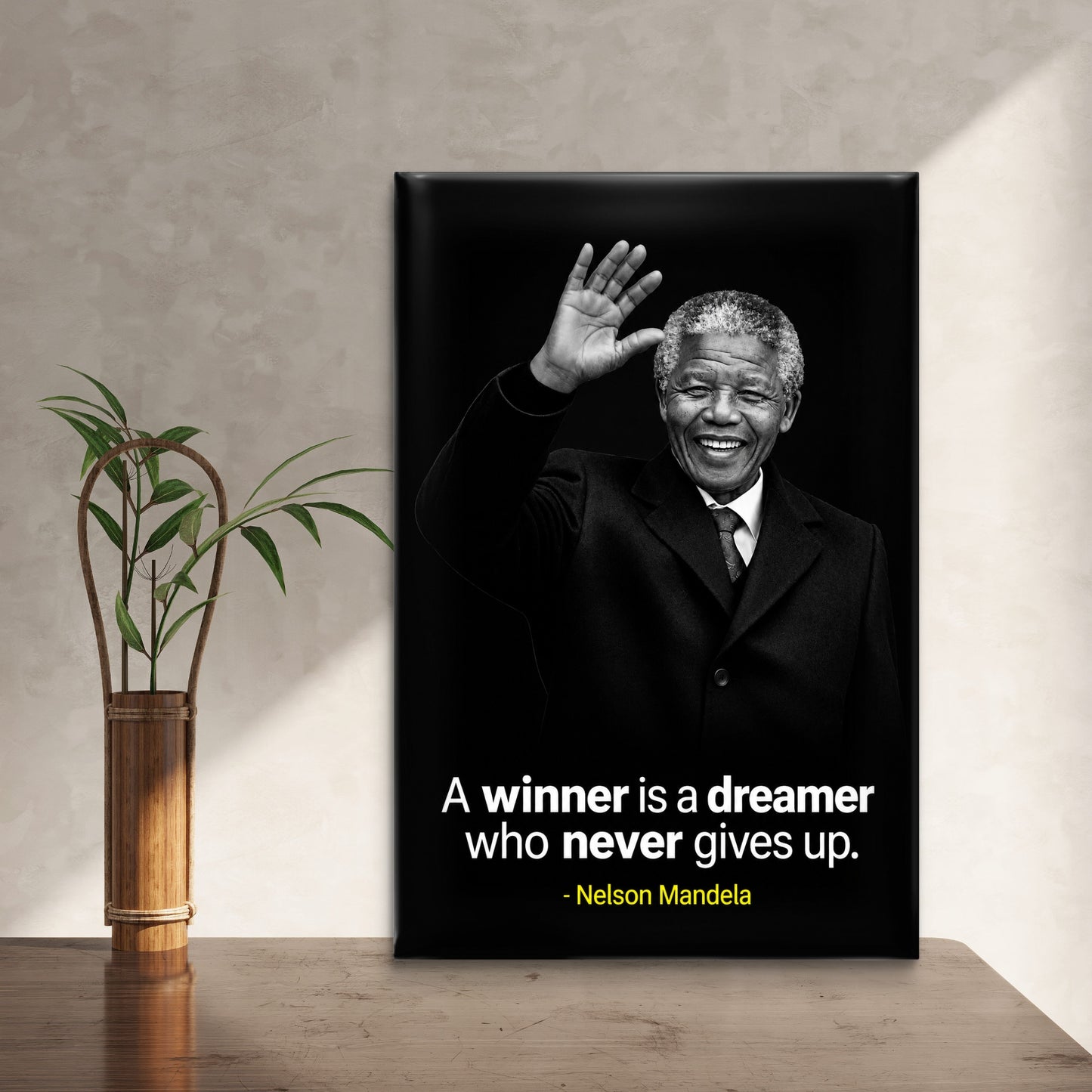 Nelson Mandela Premium Canvas Painting - Buy Online | Decor By Neon