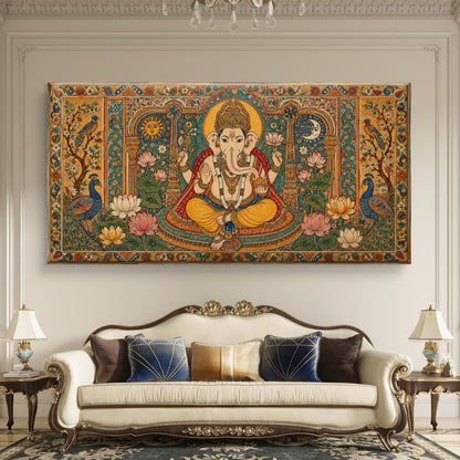 Lord Ganesha Premium Canvas Painting
