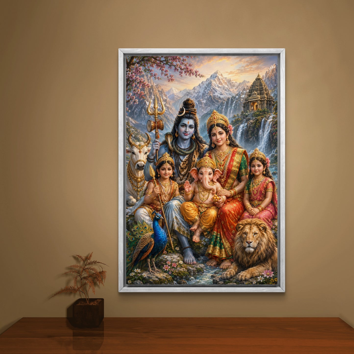 Lord Shiva Premium Canvas Painting - Buy Online | Decor By Neon
