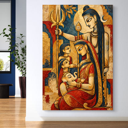 Lord Shiva Premium Canvas Painting
