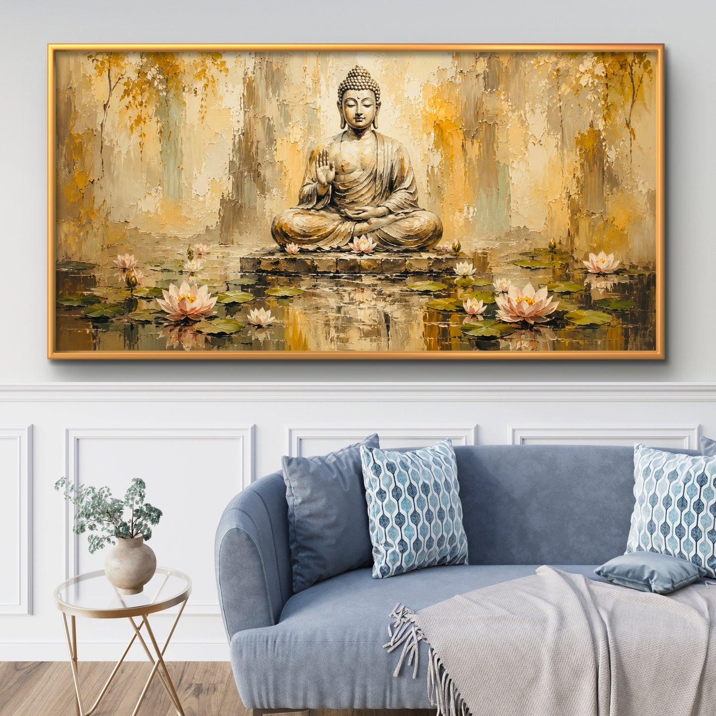 Lord Buddha Premium Canvas Painting - Buy Online | Decor By Neon