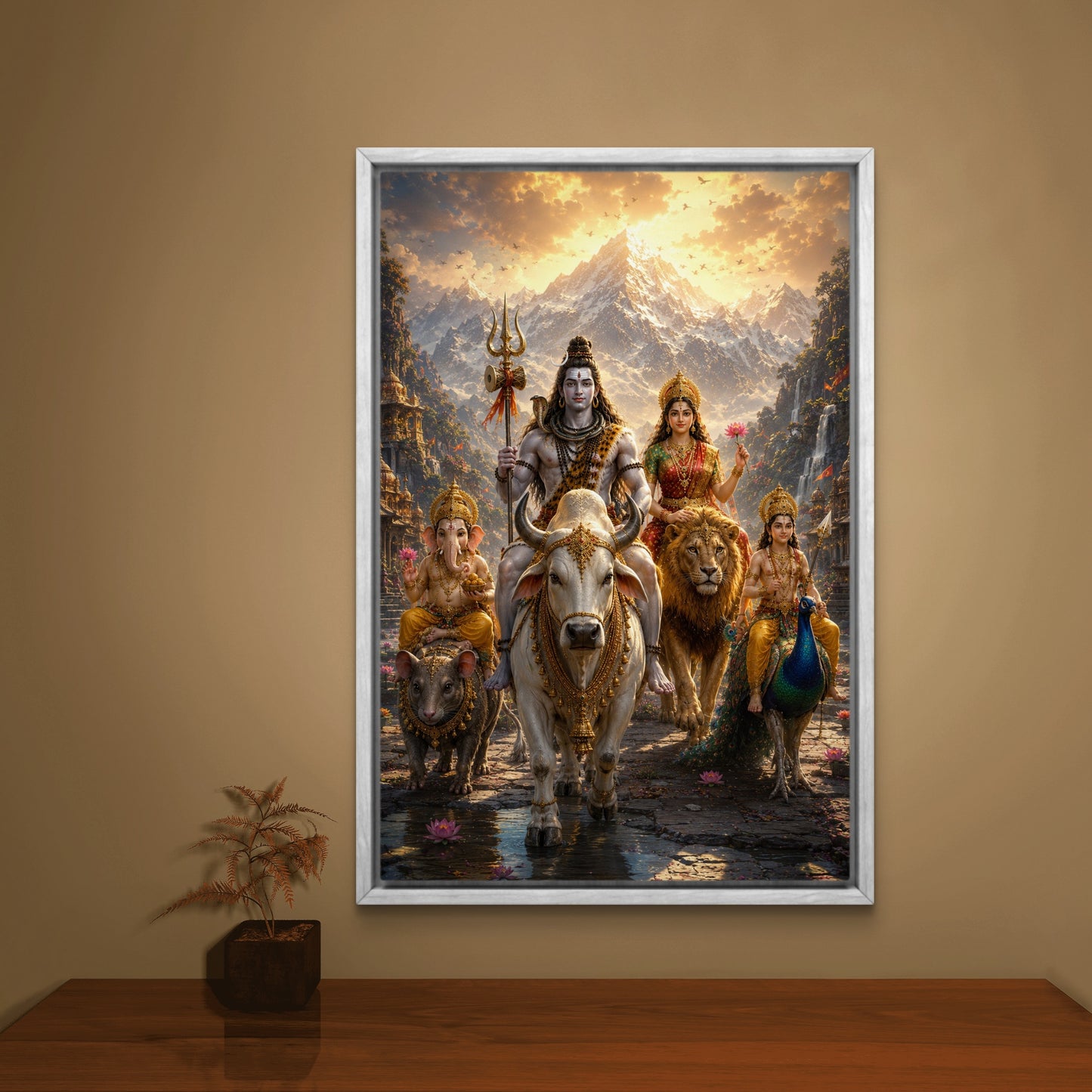 Lord Shiva Premium Canvas Painting - Buy Online | Decor By Neon