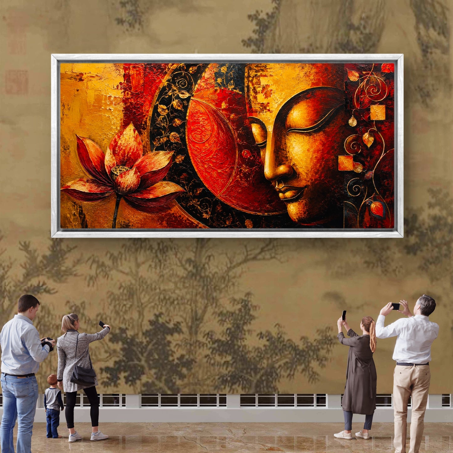 Lord Buddha Premium Canvas Painting - Buy Online | Decor By Neon