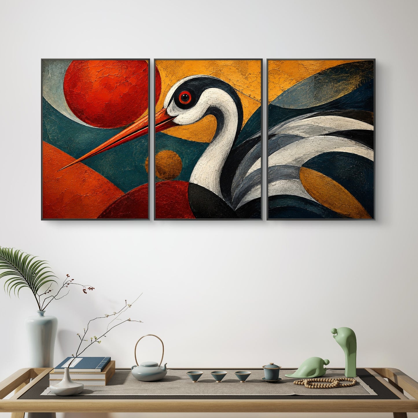 Set of 3 Abstract Art Premium Canvas Painting - Buy Online | Decor By Neon