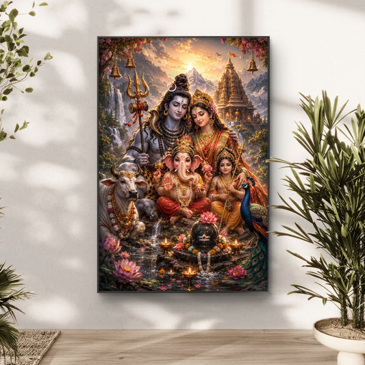 Lord Shiva Premium Canvas Painting - Canvas Wall Art | Decor By Neon