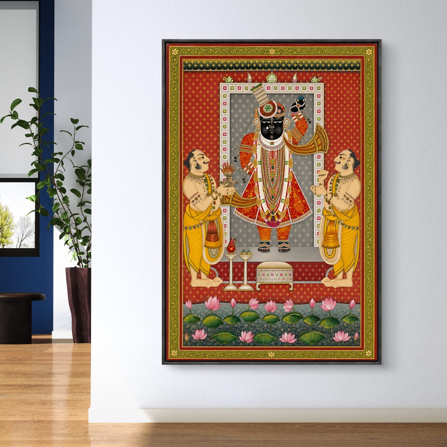 Traditional Pichwai Shrinathji Premium Canvas Painting - Buy Online | Decor By Neon
