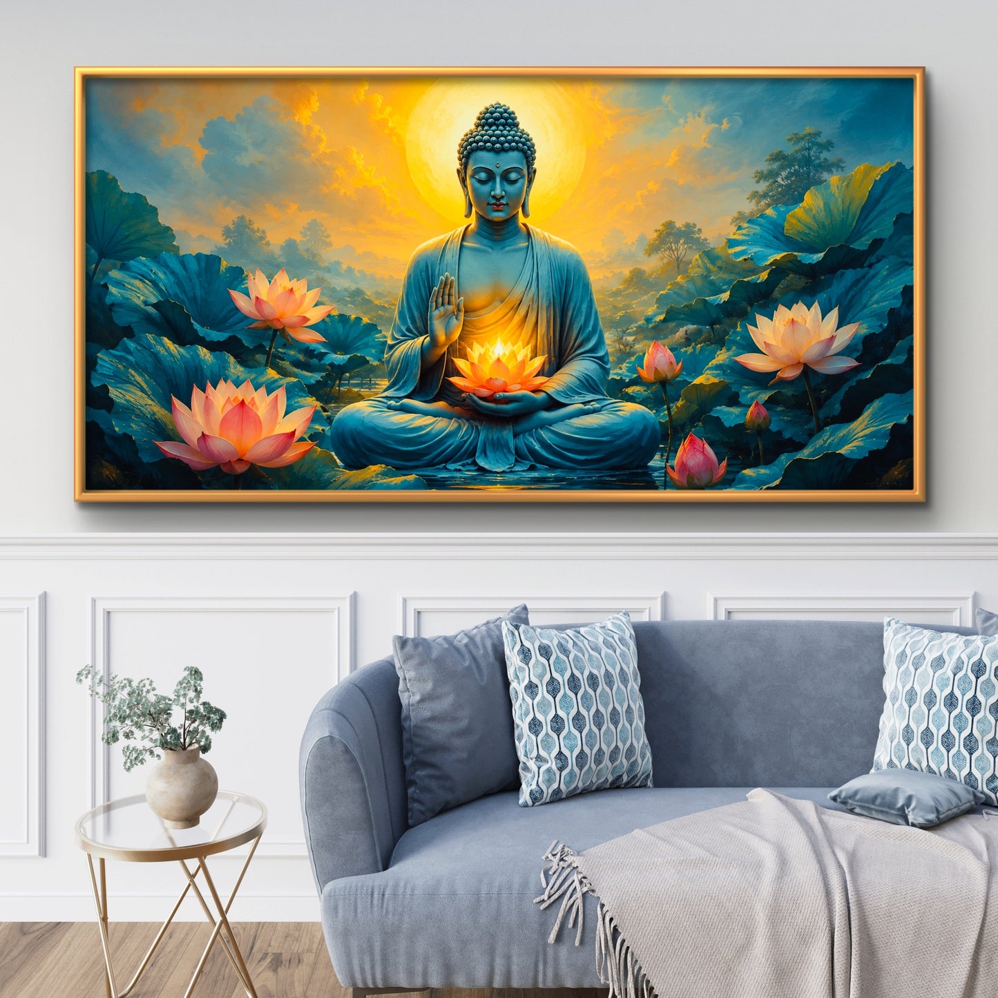 Lord Buddha Premium Canvas Painting - Buy Online | Decor By Neon