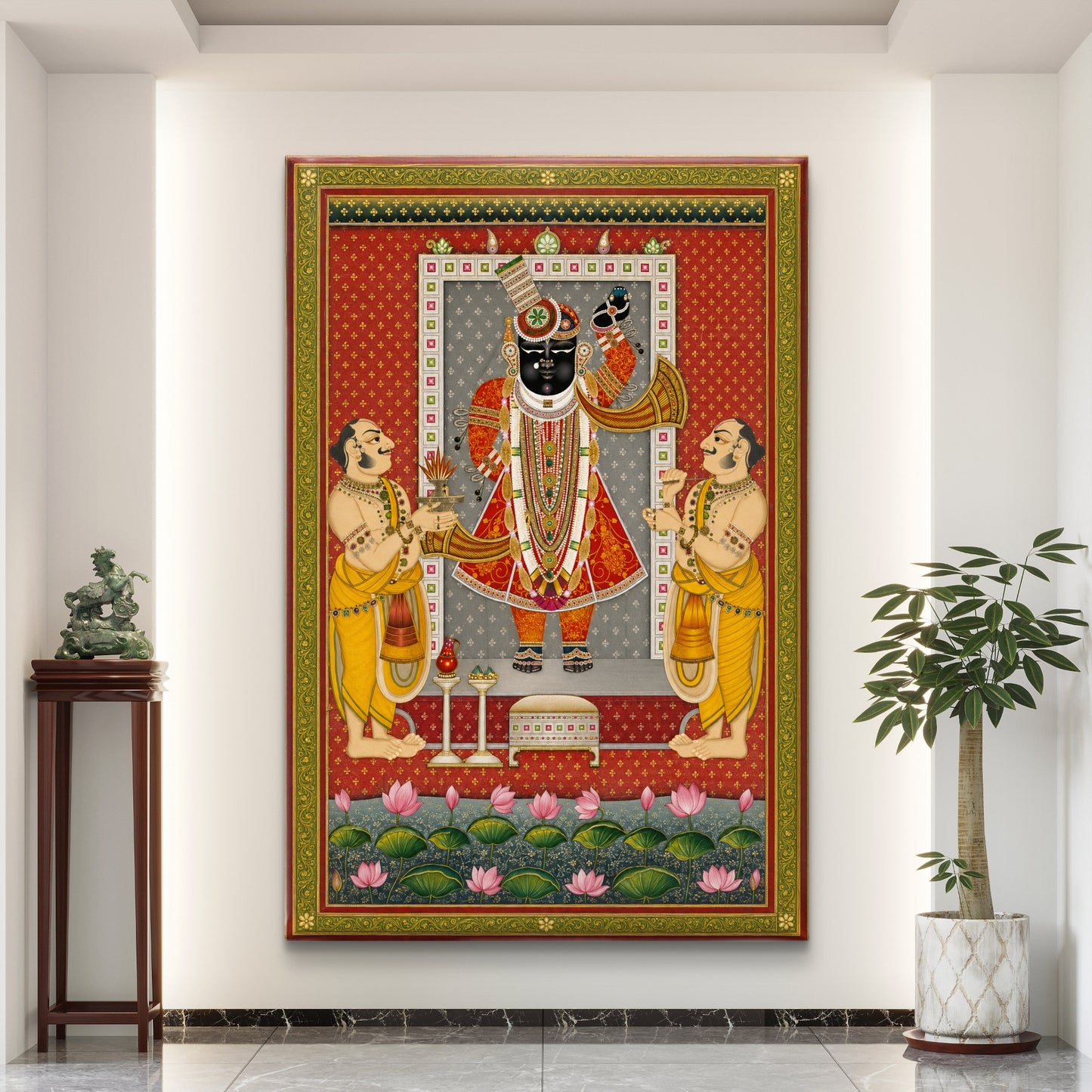 Traditional Pichwai Shrinathji Premium Canvas Painting - Buy Online | Decor By Neon