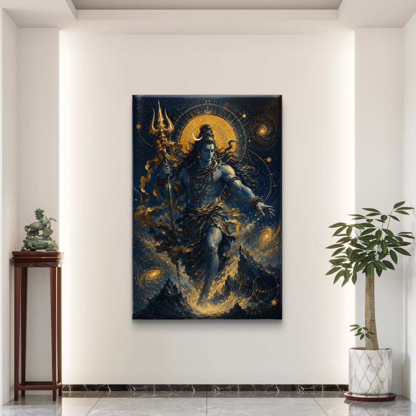 Lord Shiva Premium Canvas Painting - Buy Online | Decor By Neon