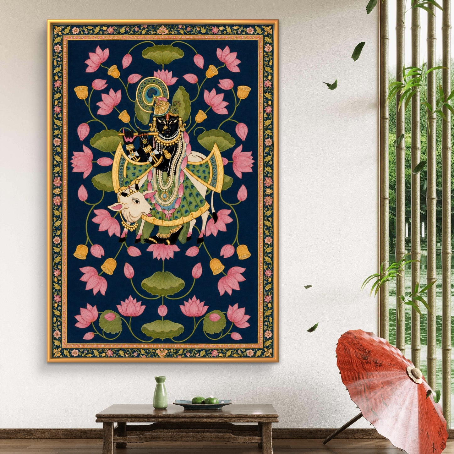Traditional Pichwai Shrinathji Premium Canvas Painting - Buy Online | Decor By Neon