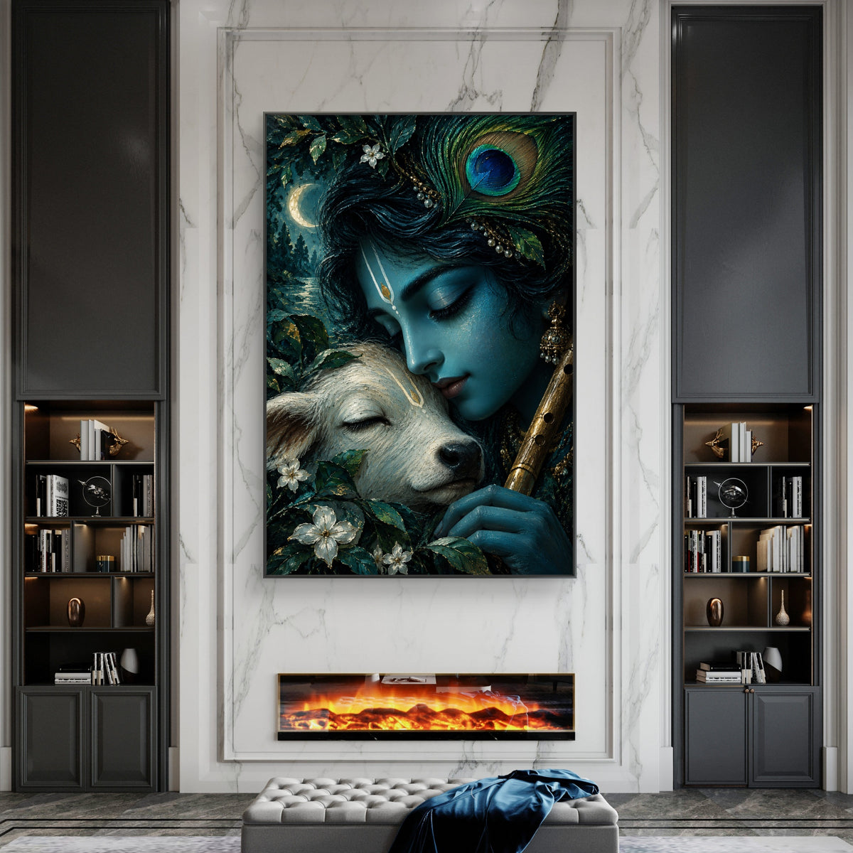Radha Krishna Premium Canvas Painting - Buy Online | Decor By Neon
