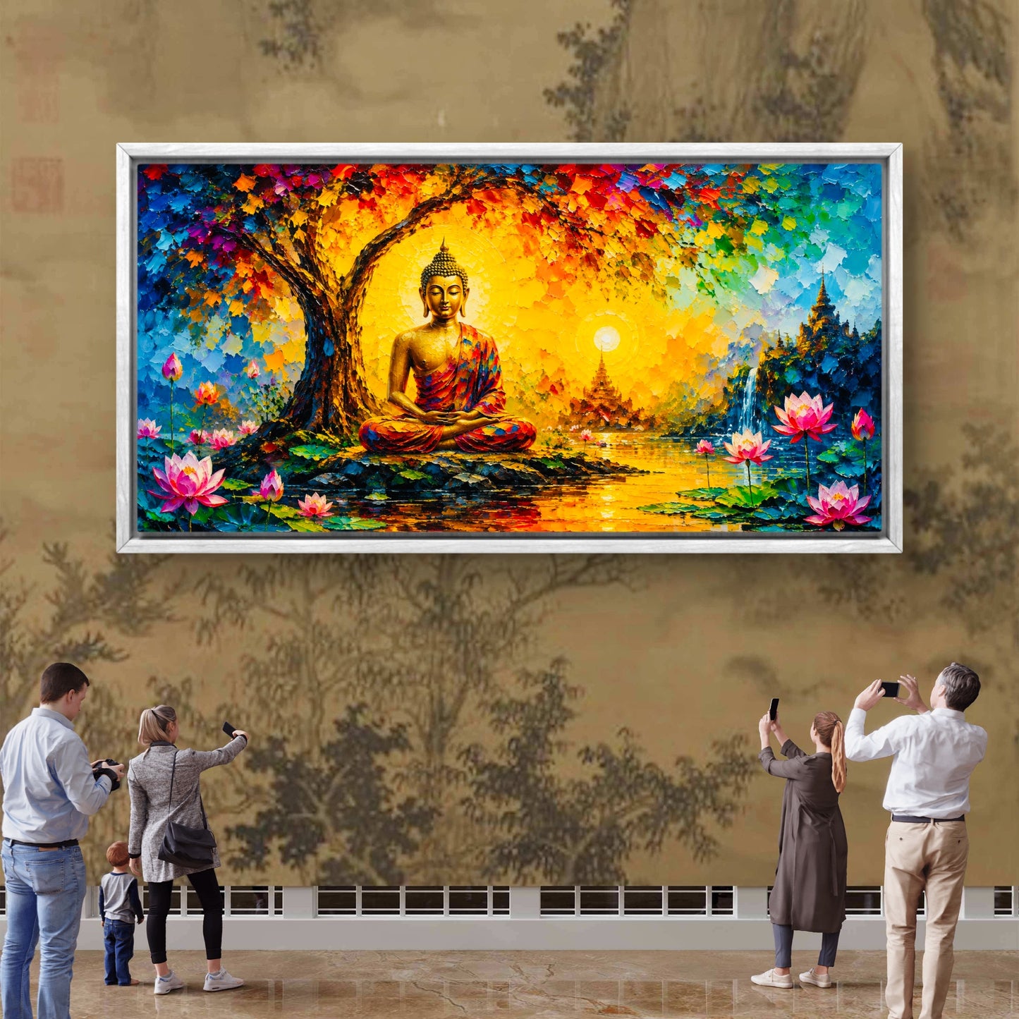 Lord Buddha Premium Canvas Painting - Buy Online | Decor By Neon