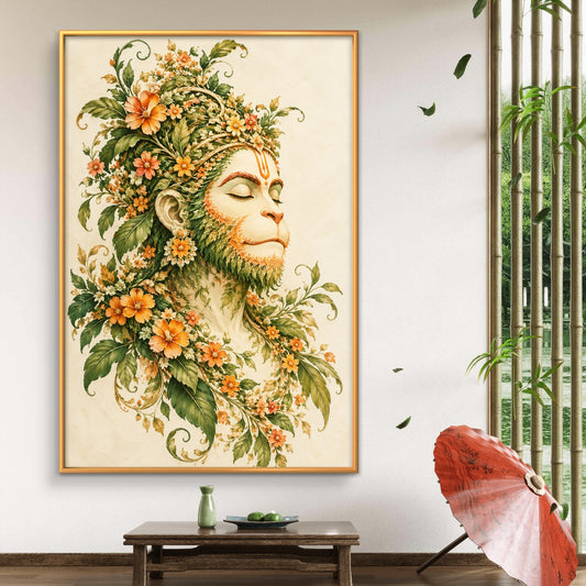 Lord Hanuman Premium Canvas Painting - Premium Wall Art | Decor By Neon