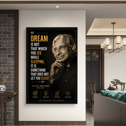 APJ Abdul Kalam Premium Canvas Painting