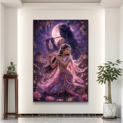 Radha Krishna Premium Canvas Painting