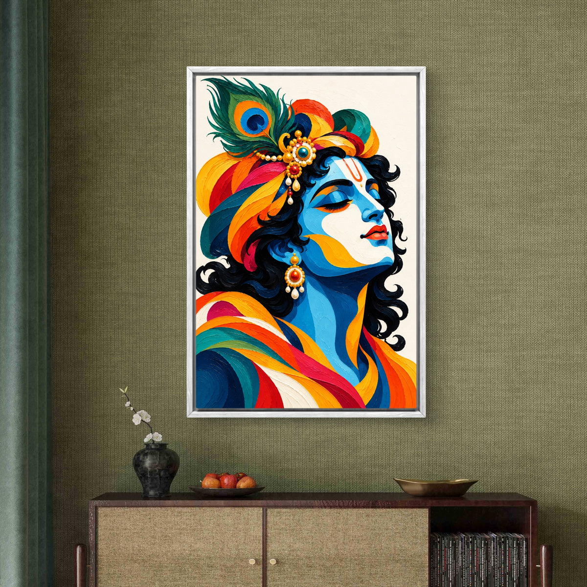 Lord Krishna Premium Canvas Painting - Buy Online | Decor By Neon