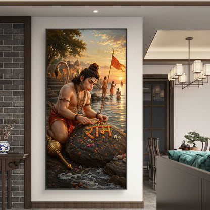Lord Hanuman Premium Canvas Painting