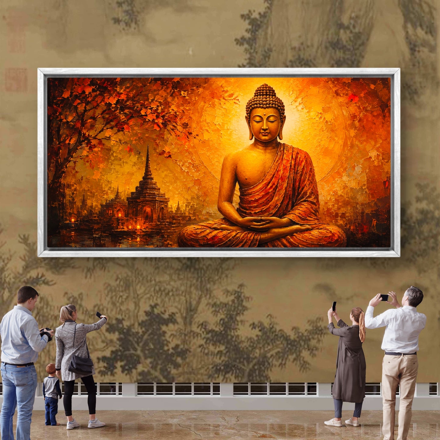 Lord Buddha Premium Canvas Painting - Buy Online | Decor By Neon