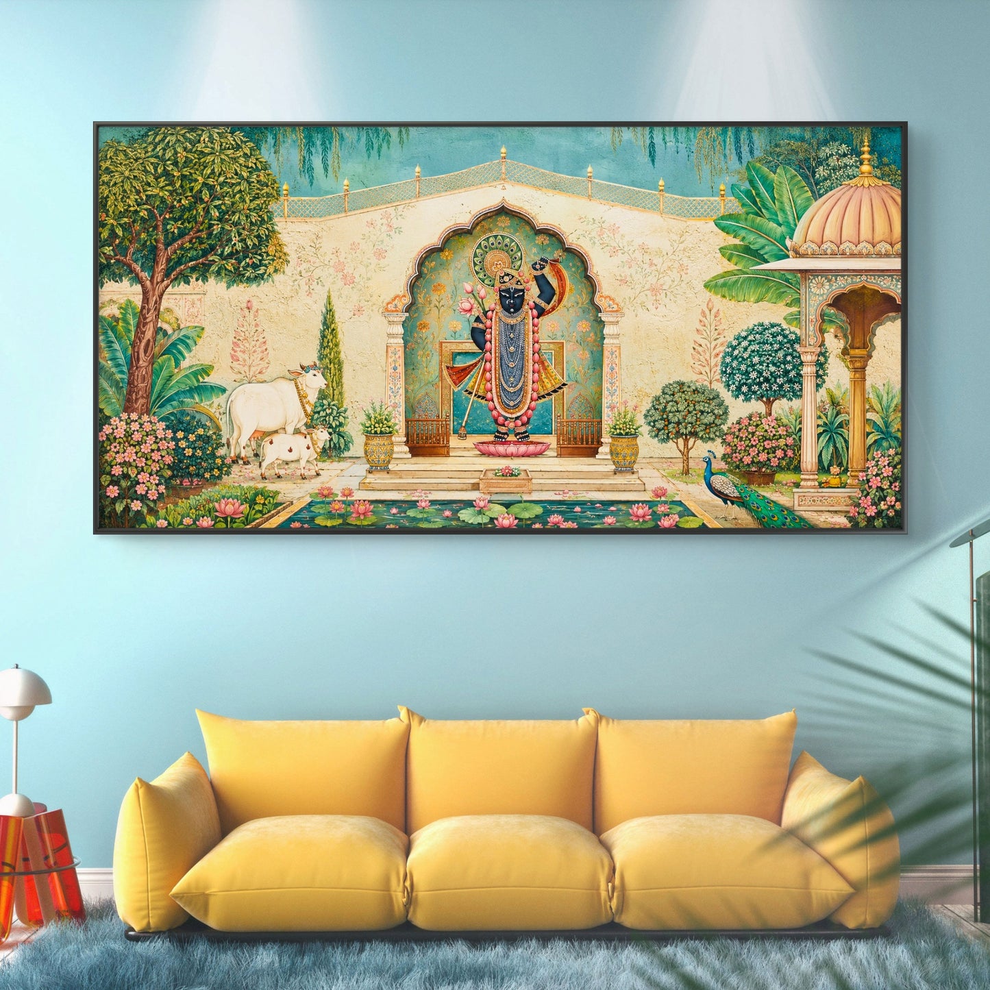 Traditional Pichwai Shrinathji Premium Canvas Painting - Buy Online | Decor By Neon